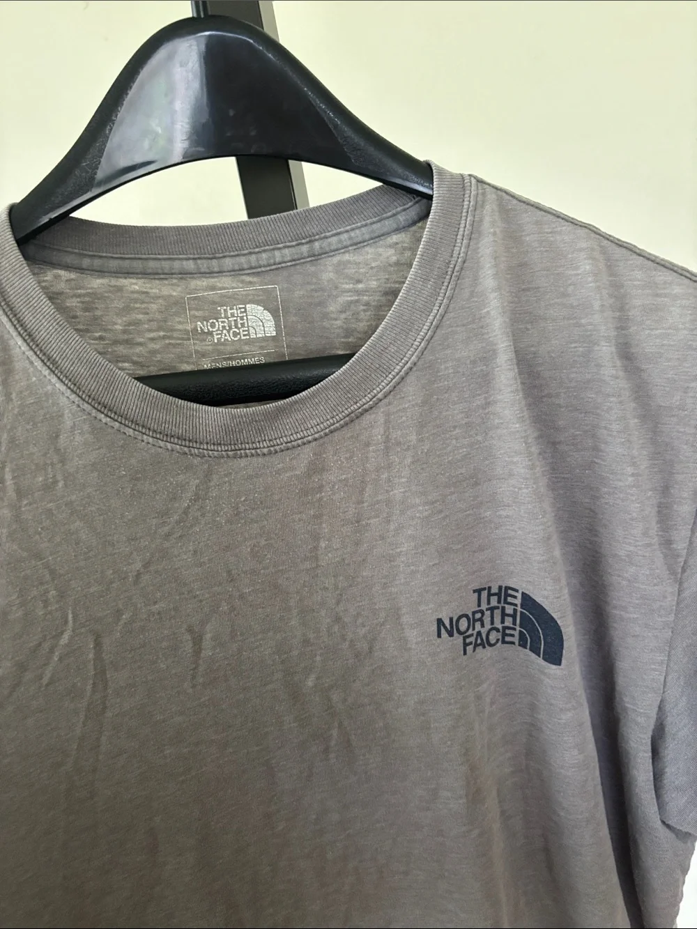 The North Face Men’s Short-Sleeve Graphic Tee - Gray with Navy Print